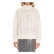 Paillet Coltrui Pullover Liu Jo , White , Dames