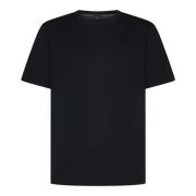 Zwart Katoenen Crewneck T-Shirt Brioni , Black , Heren