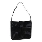 Pre-owned Leather shoulder-bags Celine Vintage , Black , Dames