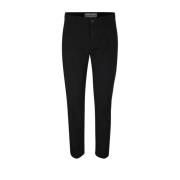 Zwarte Prins Chinos Crop Broek Department Five , Black , Heren