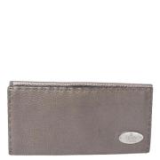 Pre-owned Leather wallets Fendi Vintage , Gray , Dames