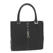 Pre-owned Canvas handbags Gucci Vintage , Black , Dames