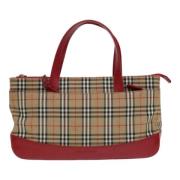 Pre-owned Canvas handbags Burberry Vintage , Brown , Dames