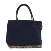 Pre-owned Nylon shoulder-bags Burberry Vintage , Blue , Dames