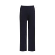 Stijlvolle gebreide broek met contraststrepen Marina Rinaldi , Blue , ...