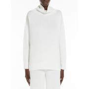 Witte Trui met Hoge Hals Max Mara , White , Dames