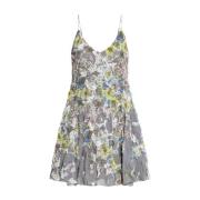 Bloemenprint V-hals Jurk Diesel , Multicolor , Dames