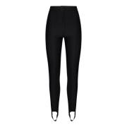 Zwarte Broek met Stijgbeugels Aw24 Pinko , Black , Dames