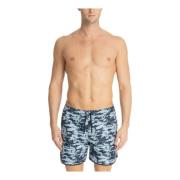 Abstract Multicolor Zwemshorts Emporio Armani , Multicolor , Heren