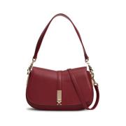 Heritage Saddle Bag Tommy Hilfiger , Red , Dames