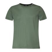 Groen Zwart Bos Katoenen T-shirt K-Way , Green , Heren