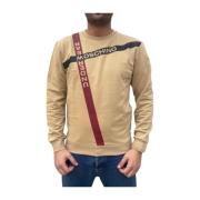 Katoenmix Sweatshirt Moschino , Brown , Heren