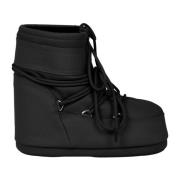 Waterafstotende rubberen lage laarzen Moon Boot , Black , Dames