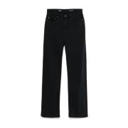 Zwarte Wide Leg Denim Jeans Adriano Goldschmied , Black , Dames