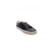 Zwarte en witte sneakers Longwood-Sk-Vlc Polo Ralph Lauren , Black , H...