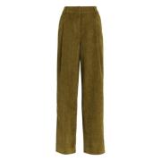 Fluwelen Corduroy Tapered Broek Groen Essentiel Antwerp , Green , Dame...