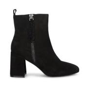 Enkellaars blokhak rits Alma EN Pena , Black , Dames