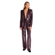 Pailletten blazer Alma EN Pena , Purple , Dames