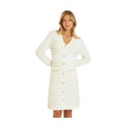 Korte gebreide jurk Alma EN Pena , Beige , Dames