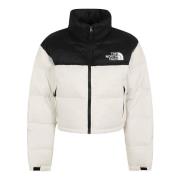 Witte Korte Nuptse Jas voor Vrouwen The North Face , White , Dames