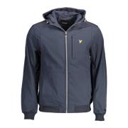 Blauwe donsjas met capuchon en zakken Lyle & Scott , Blue , Heren