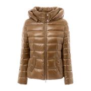 Pufferjas met afneembare capuchon add , Brown , Dames