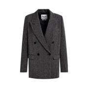 Graffiti1 Chevron Blazer Dubbel-Breasted Essentiel Antwerp , Gray , Da...