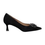 Schoen met juweeldetail en hak Alma EN Pena , Black , Dames