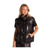 Pailletten vest Alma EN Pena , Black , Dames