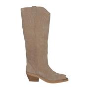 Wijde been geborduurde laars Alma EN Pena , Beige , Dames