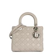 Pre-owned Leather dior-bags Dior Vintage , Gray , Dames