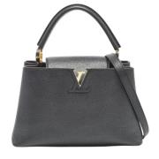 Pre-owned Leather handbags Louis Vuitton Vintage , Black , Dames