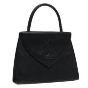 Pre-owned Leather handbags Yves Saint Laurent Vintage , Black , Dames