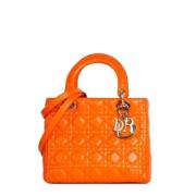 Pre-owned Leather dior-bags Dior Vintage , Orange , Dames