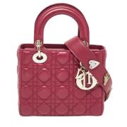 Pre-owned Leather totes Dior Vintage , Red , Dames