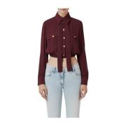 Strikblouse Elisabetta Franchi , Brown , Dames