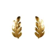 Pre-owned Metal earrings Salvatore Ferragamo Pre-owned , Yellow , Dame...