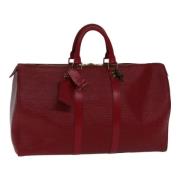 Pre-owned Leather louis-vuitton-bags Louis Vuitton Vintage , Red , Dam...