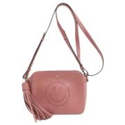 Pre-owned Leather shoulder-bags Anya Hindmarch Pre-owned , Pink , Dame...