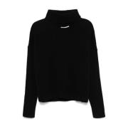 Zwarte Kasjmiertrui Met Rolnek Absolut Cashmere , Black , Dames