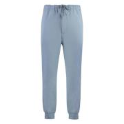 Geribbelde katoenen trainingsbroek met zakken Y-3 , Blue , Heren