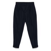 Gemengde wollen broek met zakken Hugo Boss , Blue , Heren