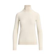 Turtleneck Trui Ralph Lauren , White , Dames