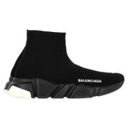 Pre-owned Polyester sneakers Balenciaga Vintage , Black , Dames