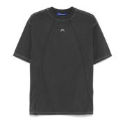 Zwarte Jersey T-shirt met Logo Print A-Cold-Wall , Black , Heren