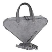 Pre-owned Leather balenciaga-bags Balenciaga Vintage , Gray , Dames