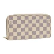 Pre-owned Canvas wallets Louis Vuitton Vintage , Beige , Dames