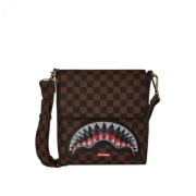 Lenticular Chomp Messenger Sling Tas Sprayground , Brown , Heren