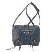 Pre-owned Leather balenciaga-bags Balenciaga Vintage , Blue , Dames