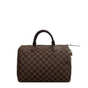 Pre-owned Canvas handbags Louis Vuitton Vintage , Brown , Dames